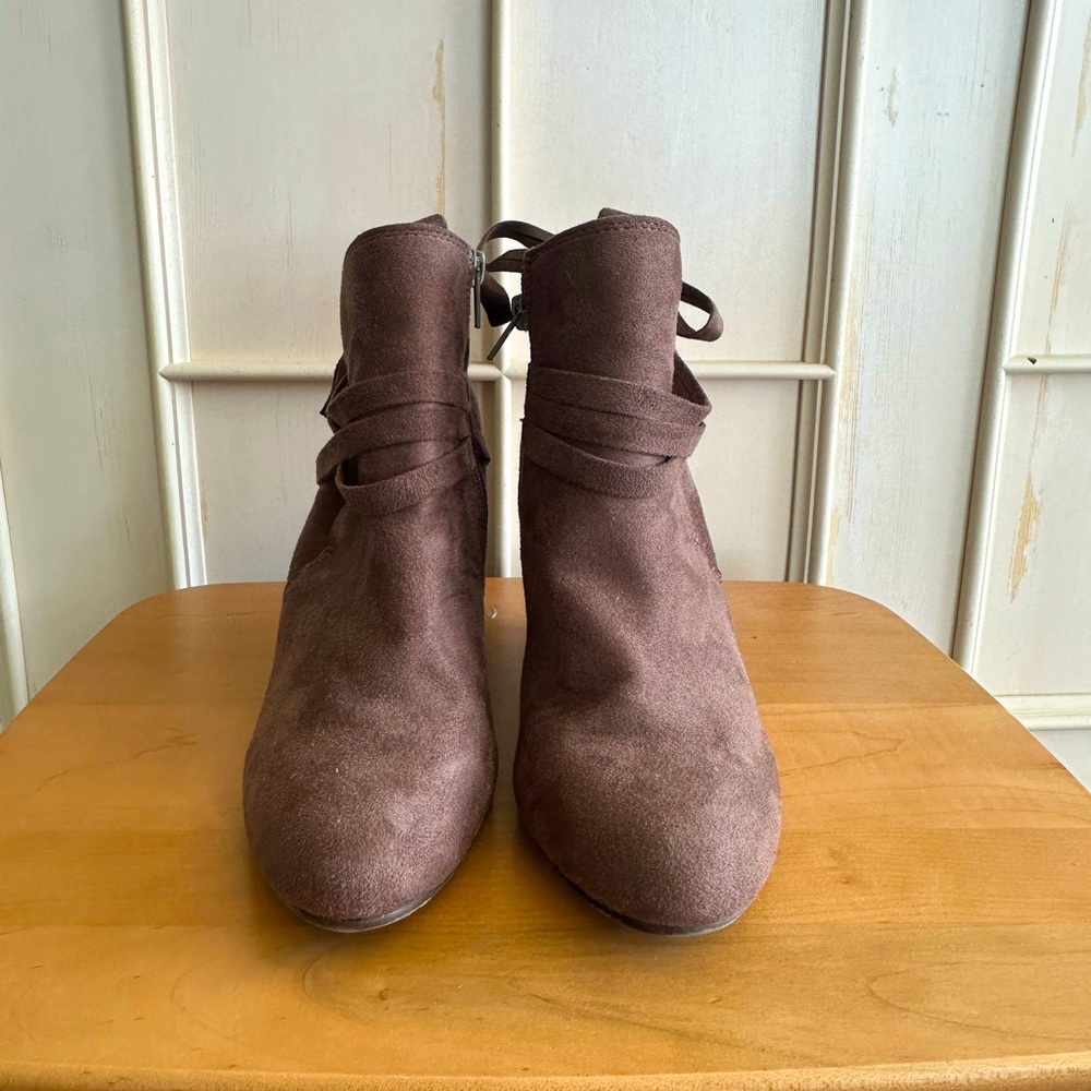 Suede booties